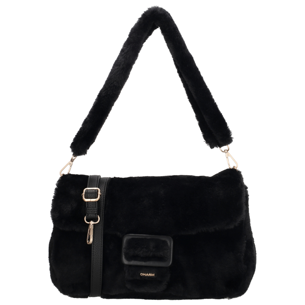 Charm London Alaska Schoudertas Overslag Zwart