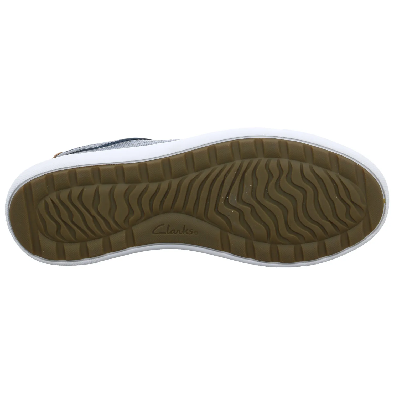 CLARKS Halbschuhe Sneaker Blau Leder