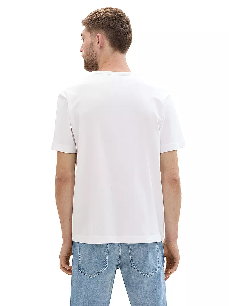 TOM TAILOR T-Shirt weiss