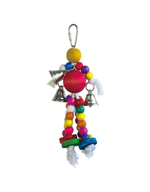 Keddoc Vogelspeelgoed Mystery Man - Vogelspeelgoed - 13x8x5 cm Multi-Color