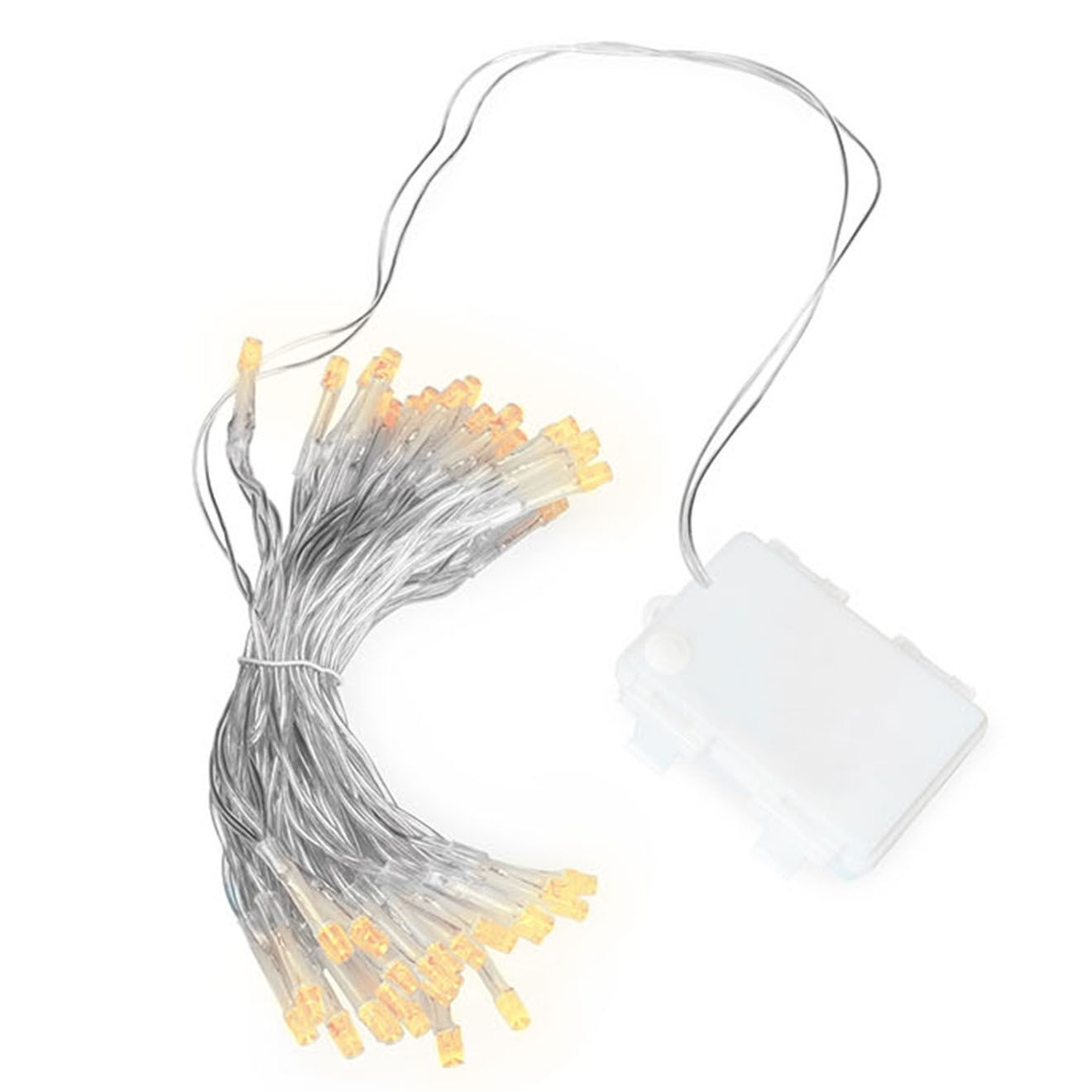 Pratik Garden Guirlande à piles 100 leds multicolore - 10.3m