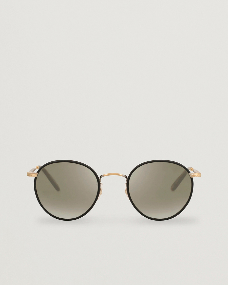 Garrett Leight Wilson 49 Sunglasses Matte Black/Tortoise/Pure Grey