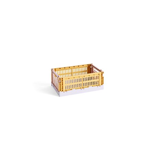 HAY Colour Crate Mix Kasse, Gylden Gul, Small