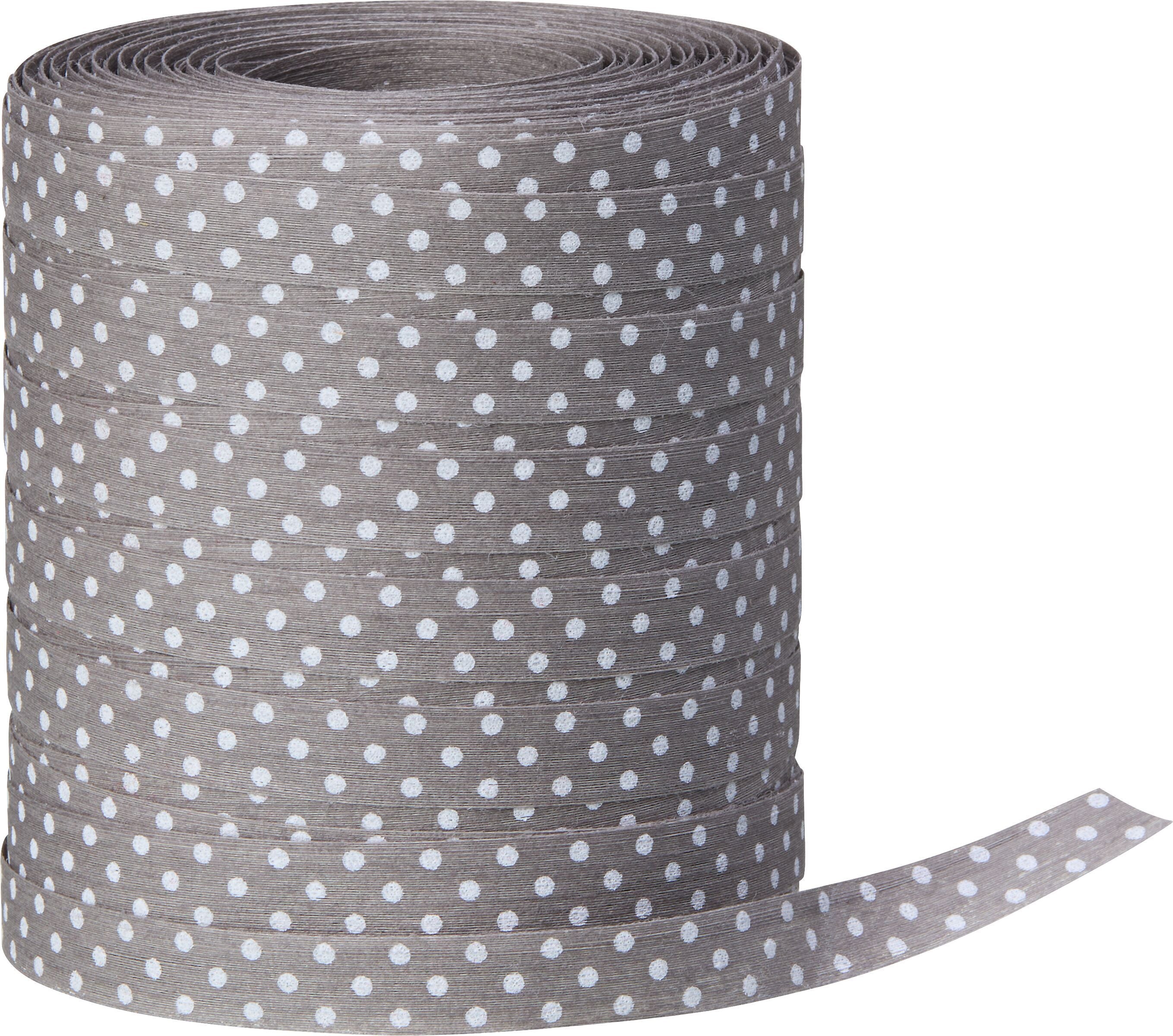 SAN MARINO Geschenkband - Grau / B: 10.0 mm x T: 100.0 m