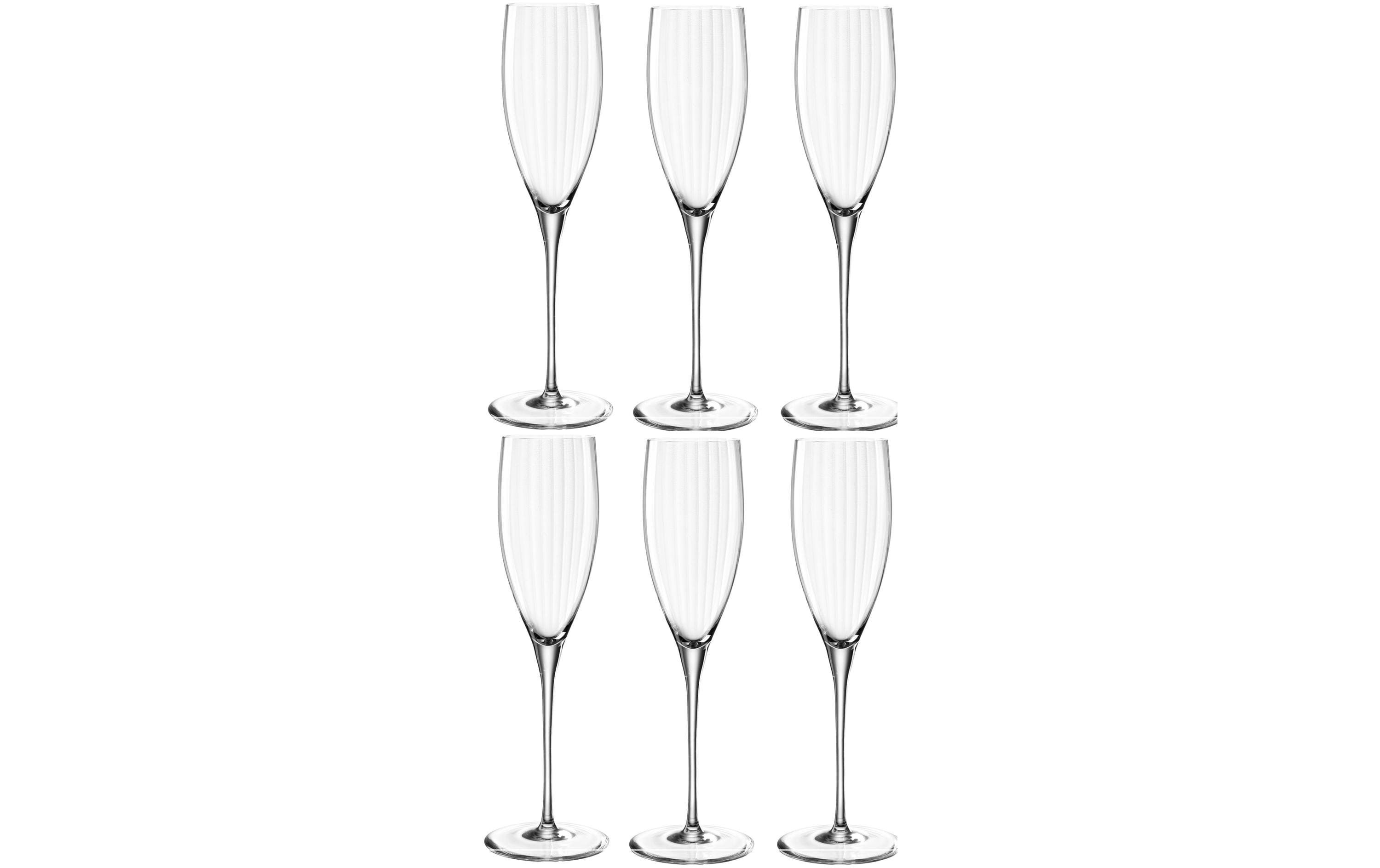 Sektglas Poesia 250 ml, 6 Stück, TransparentGlas geeignet für Champagner oder Schaumweine