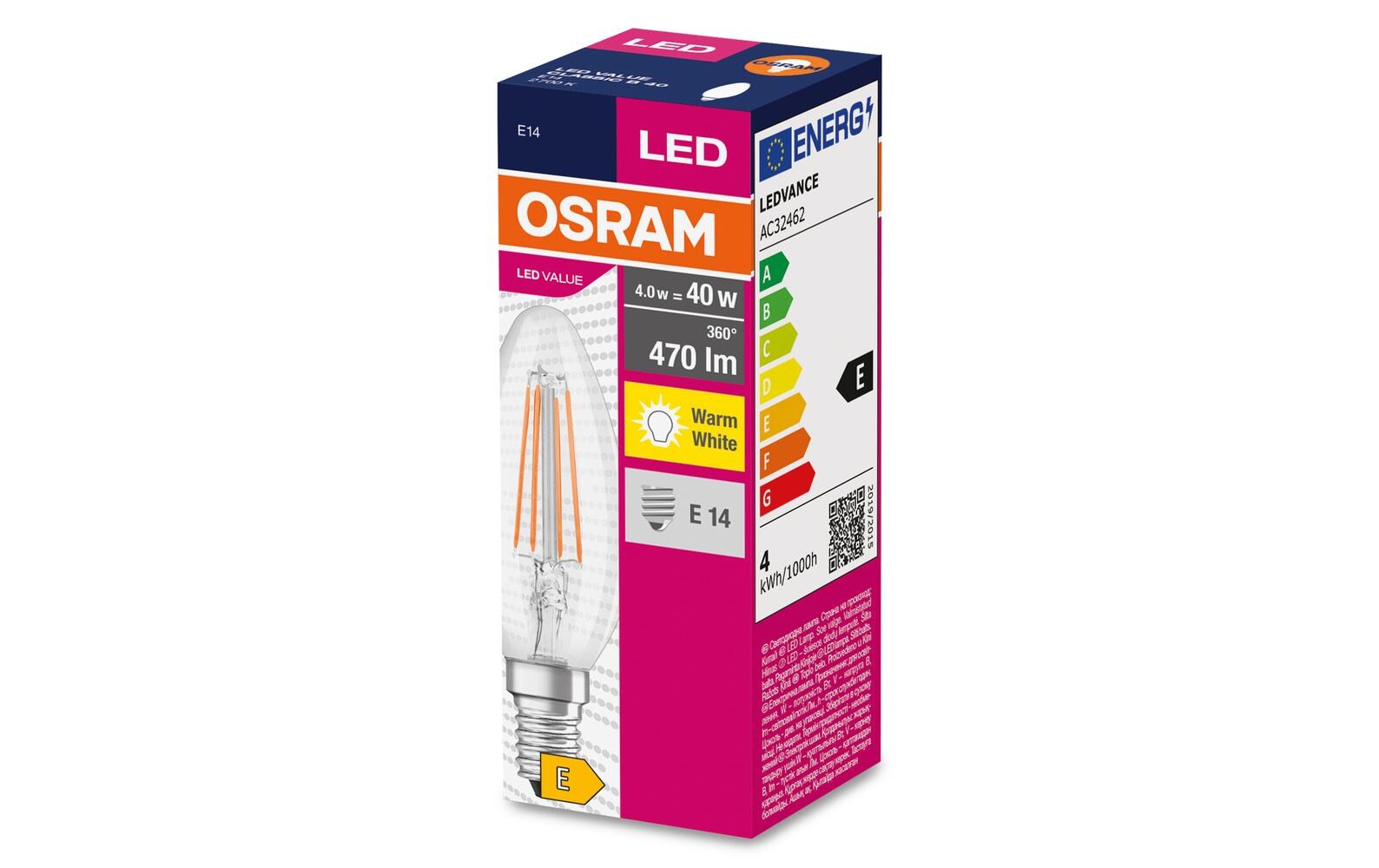 Lampe LED VALUE CLASSIC B WarmweissLED-Lampen, klassische Minikerzenform