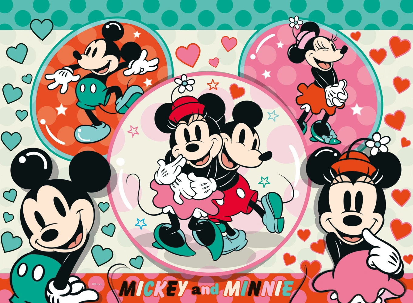 Ravensburger Kinderpuzzle 13325 - Unser Traumpaar Mickey und Minnie - 150 Teile XXL  Puzzle für Kinder ab 7 Jahren