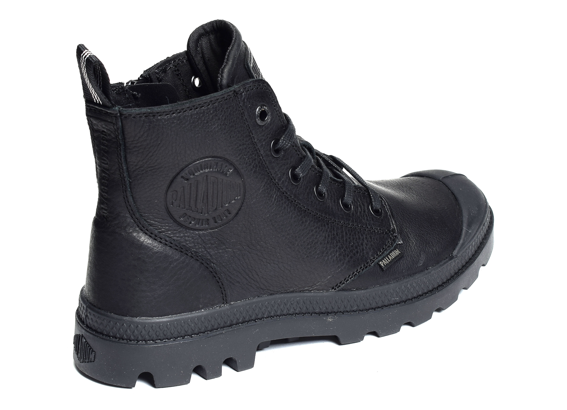 Pampa zip leather noir