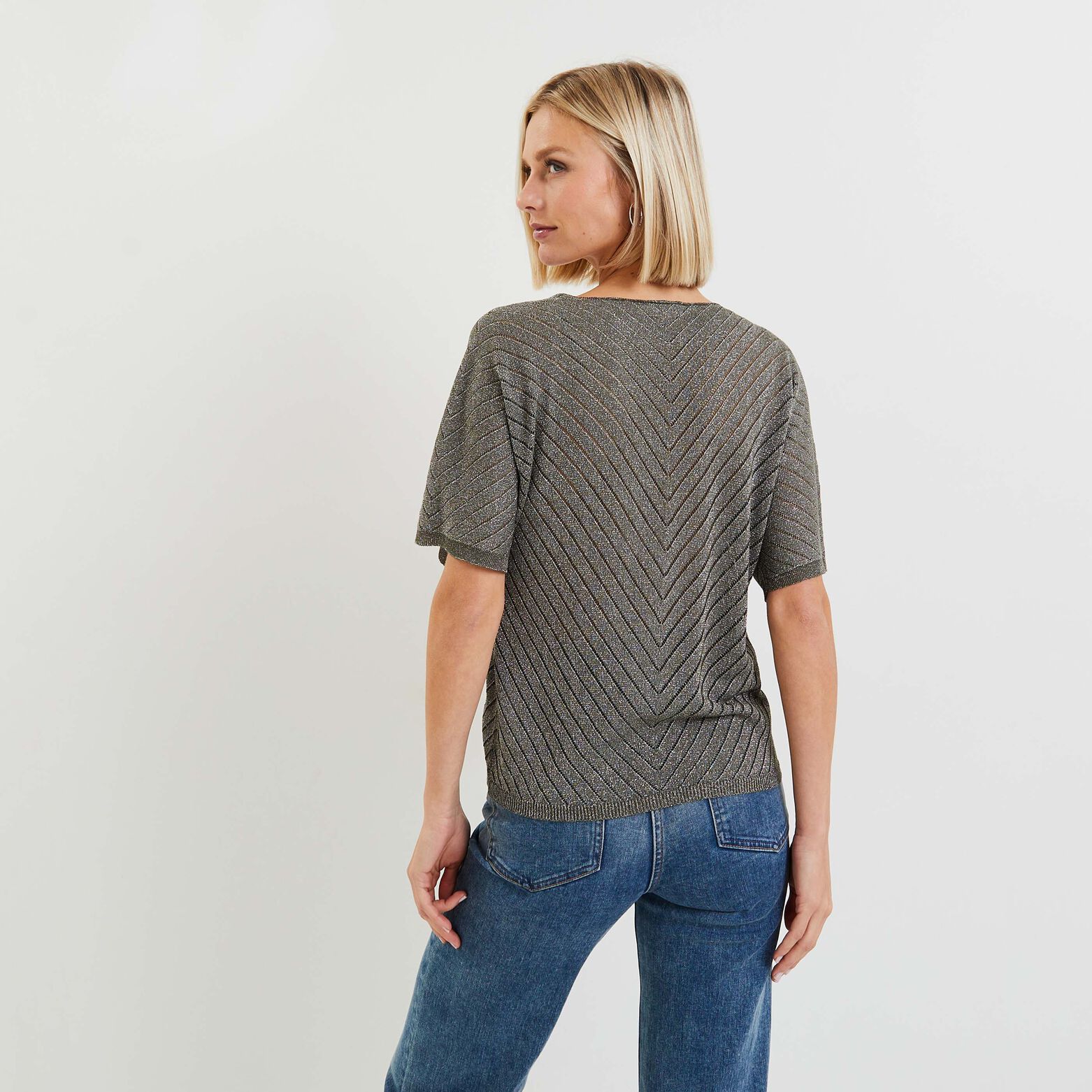 Pull chevrons femme