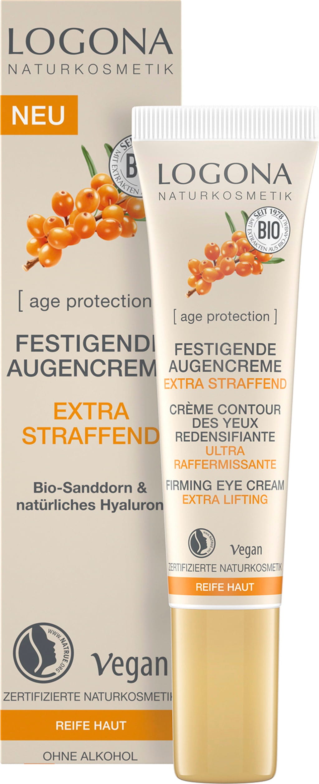 LOGONA  age protection Festigende Augencreme Extra staffend, 15 ml