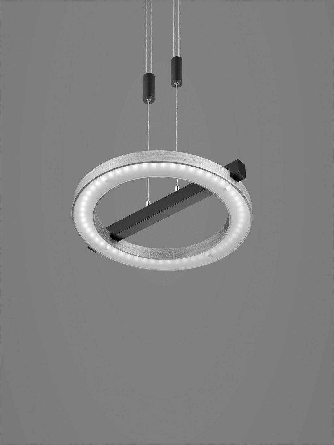 MONDO LED Balkenpendel NELLA 2-flg Holz /schwarz