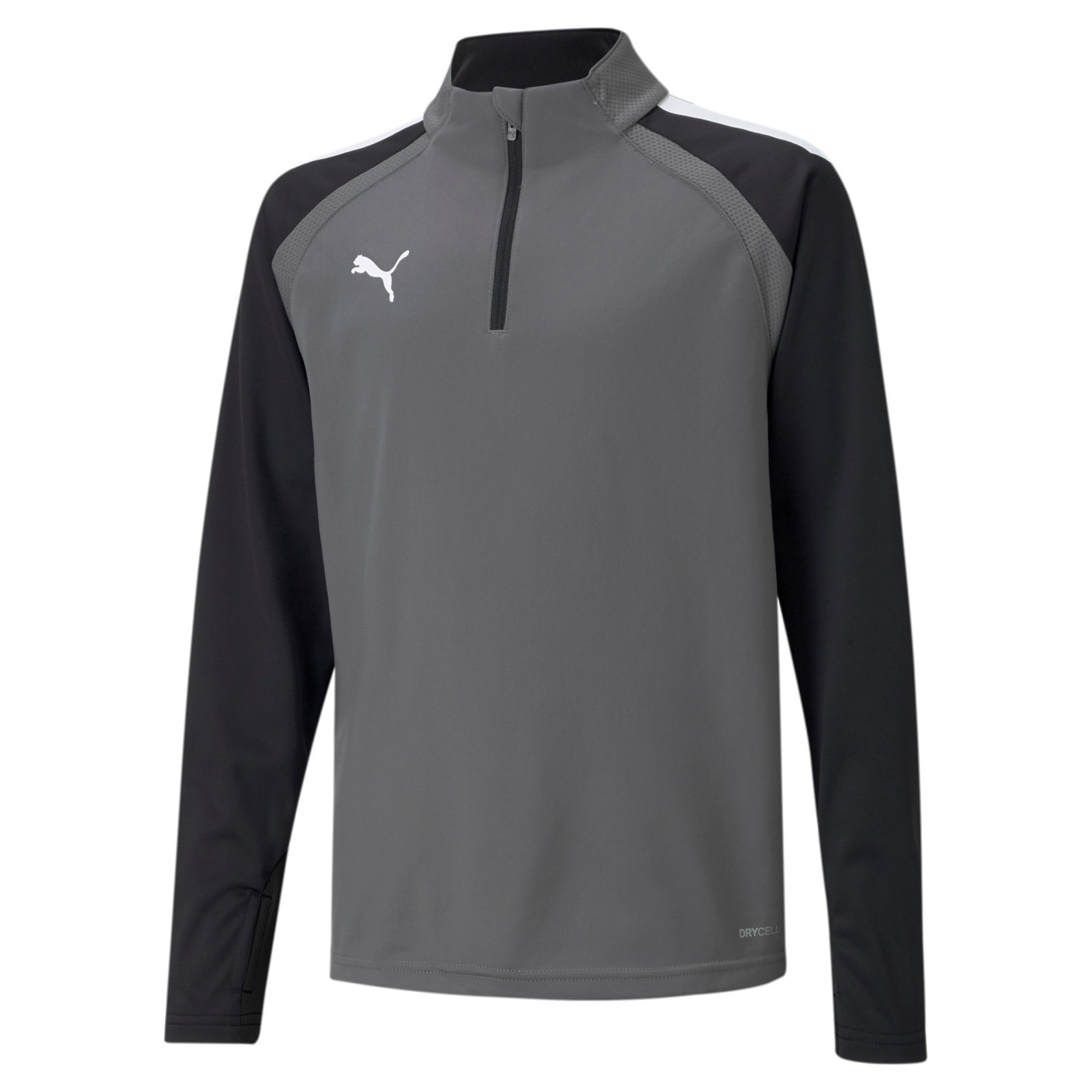 PUMA teamLIGA 1/4-Zip Trainingspak Kids Grijs Zwart