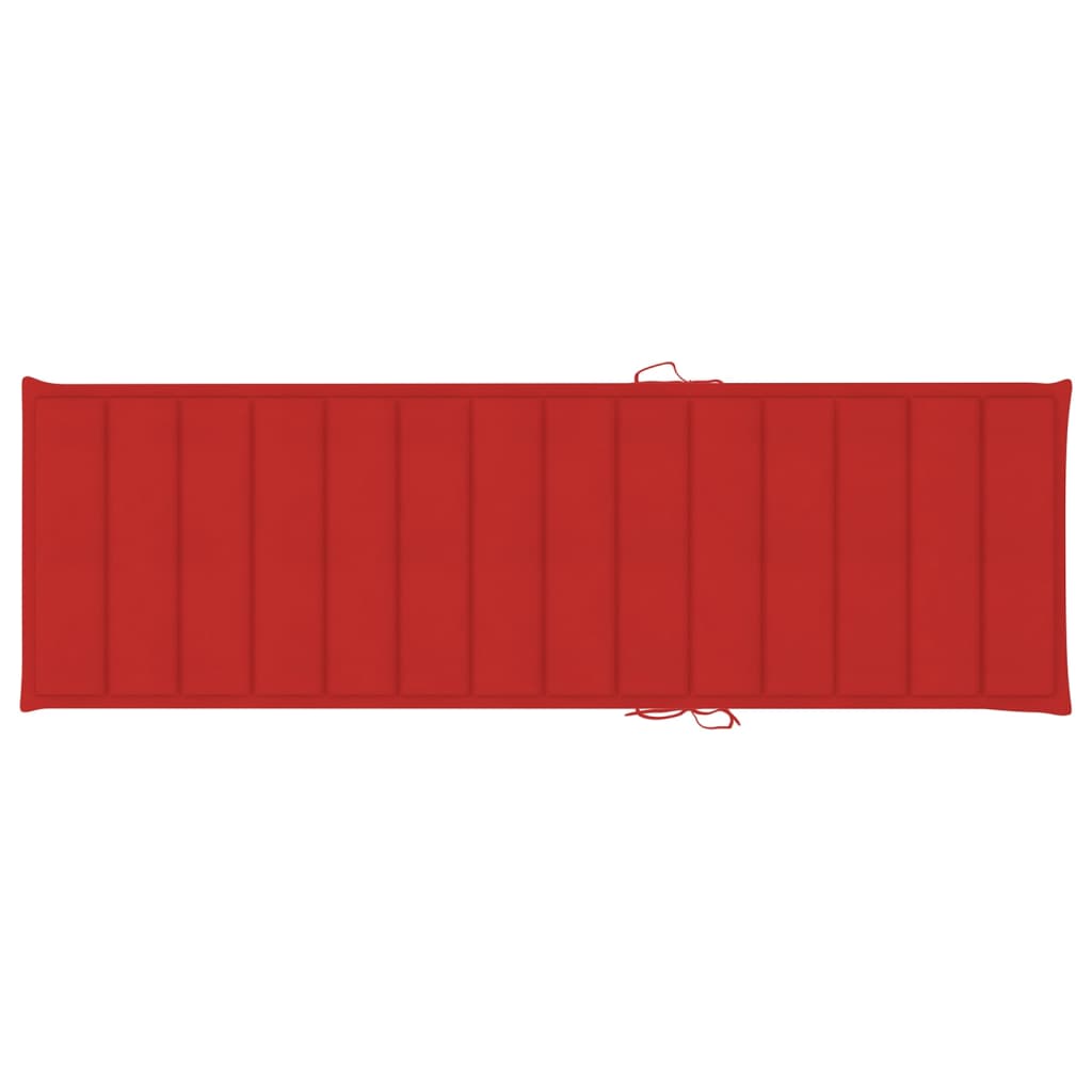 Transat chaise longue bain de soleil lit de jardin terrasse meuble d'extérieur 2 places avec coussin acacia solide et acier 0