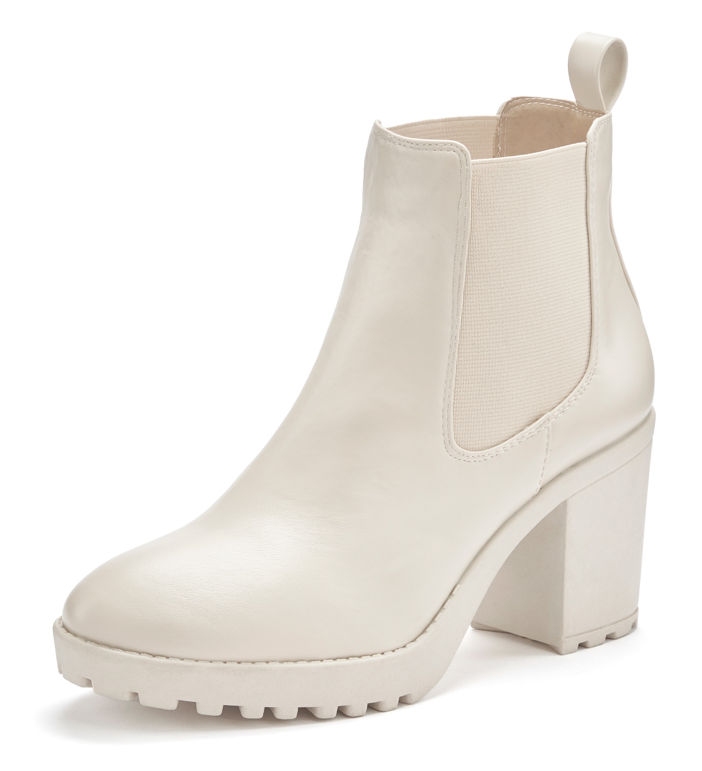 Vivance Chelseaboots  mit Blockabsatz & Stretch-Einsatz, High-Heel-Stiefelette, Ankle Boots