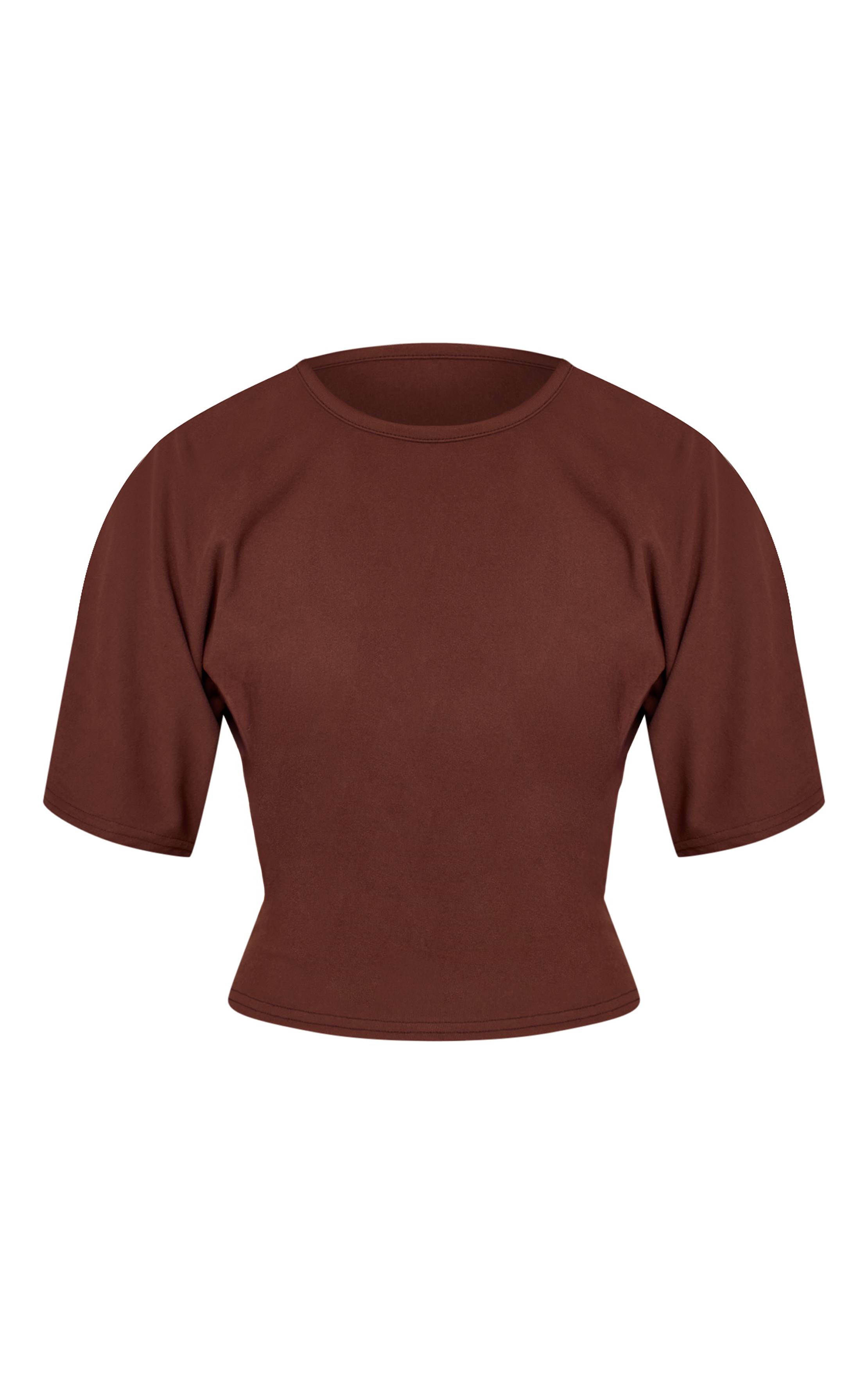 Chocolat T-shirt Ample À Toucher Doux