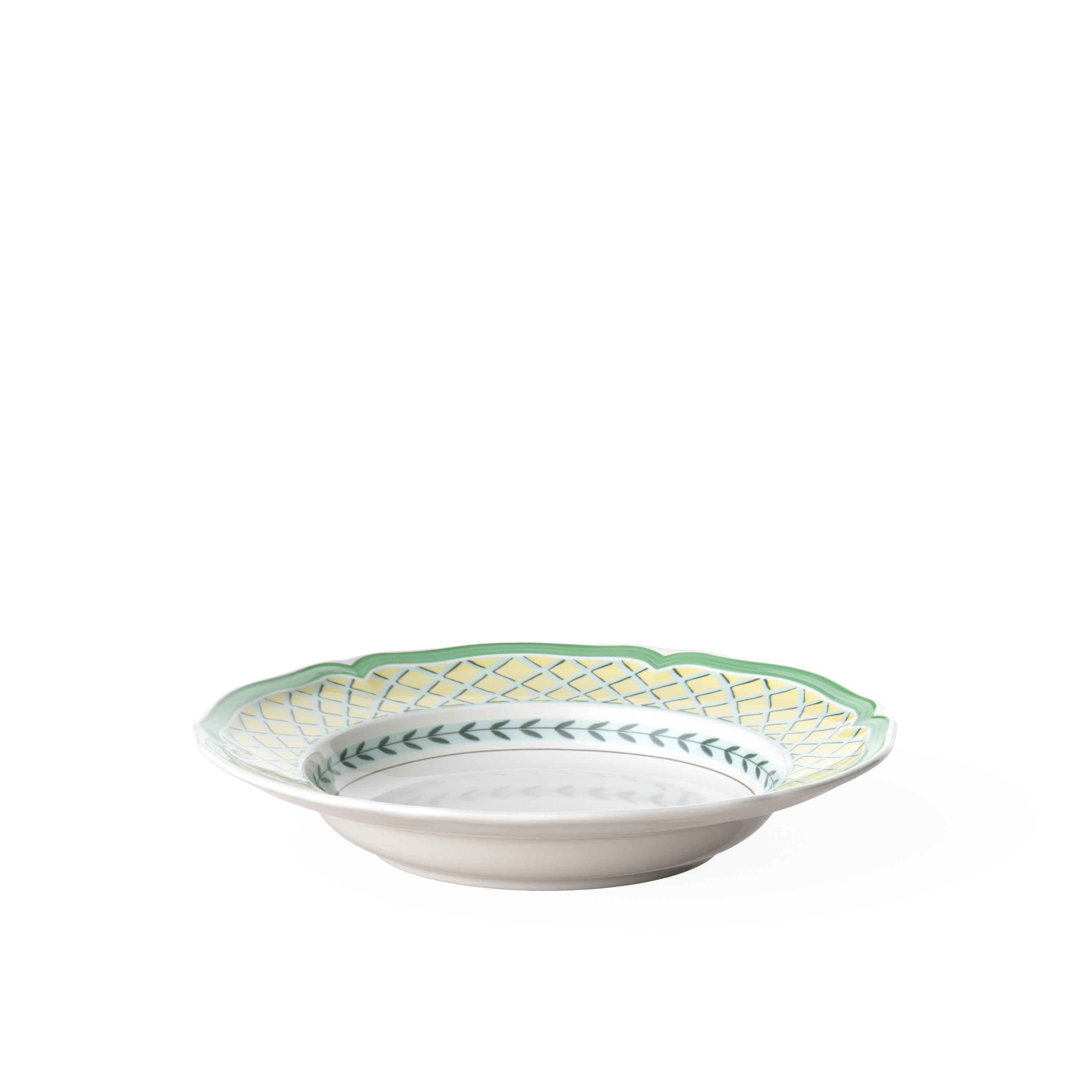 French Garden Soup bowl Multi-colored, 9'', Premium Porcelain