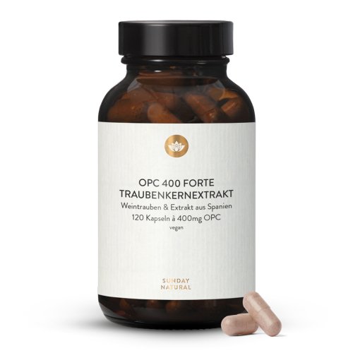 Sunday Natural Products OPC400 Forte Traubenkernextrakt