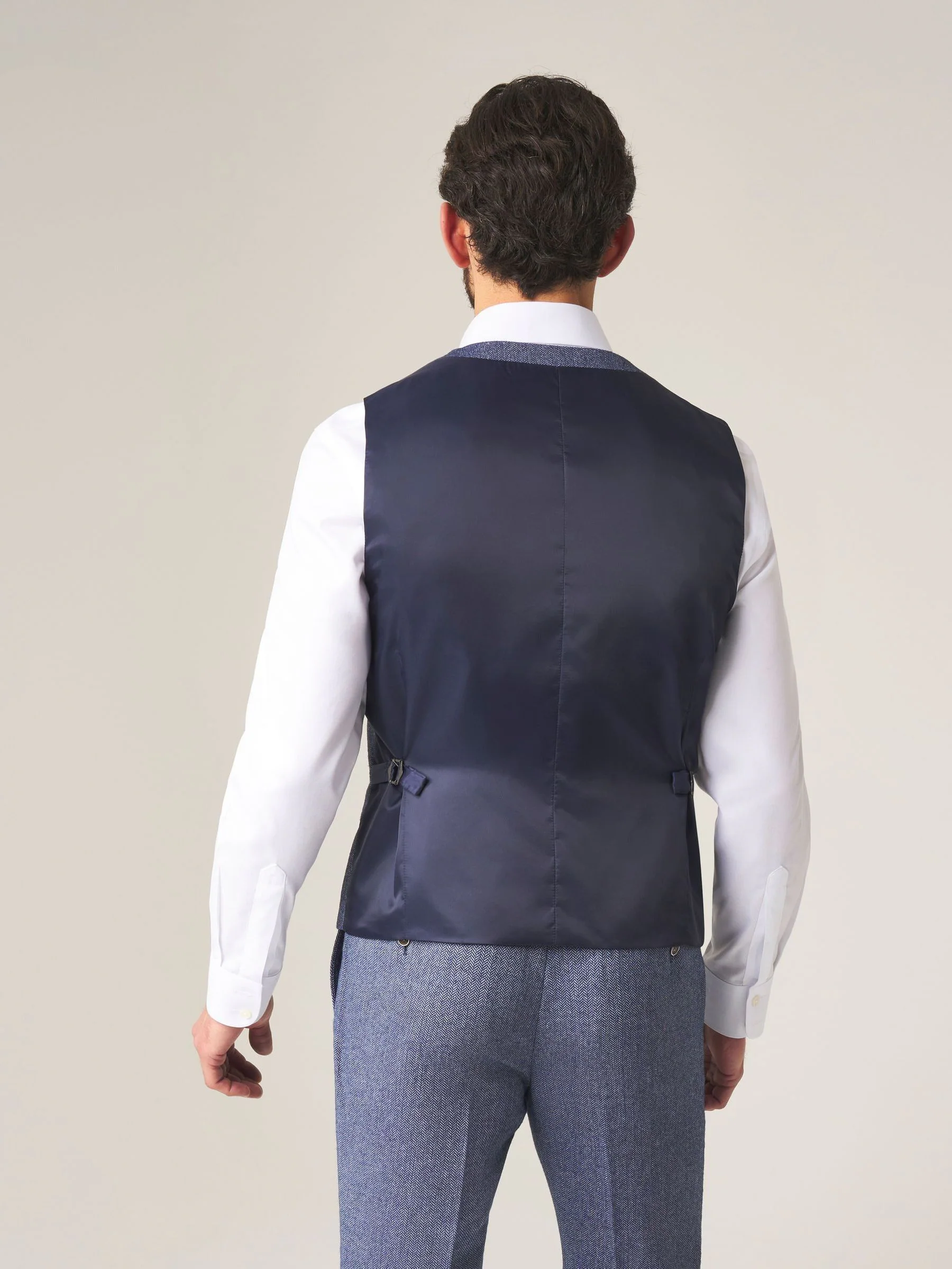 Blauw - Skopes Jude maatsnit getailleerd vest