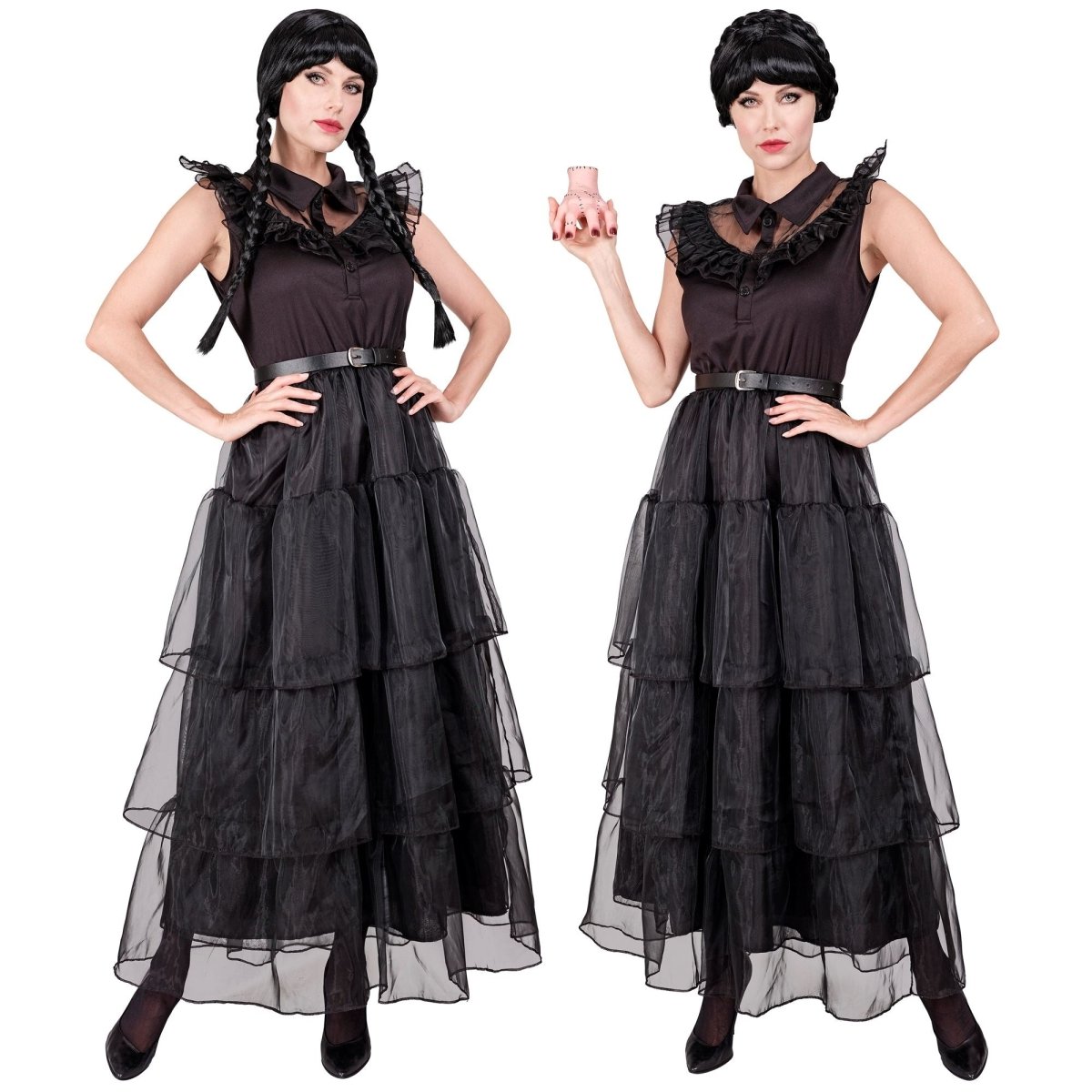 Halloween Jurk Zwart Dames Gothic
