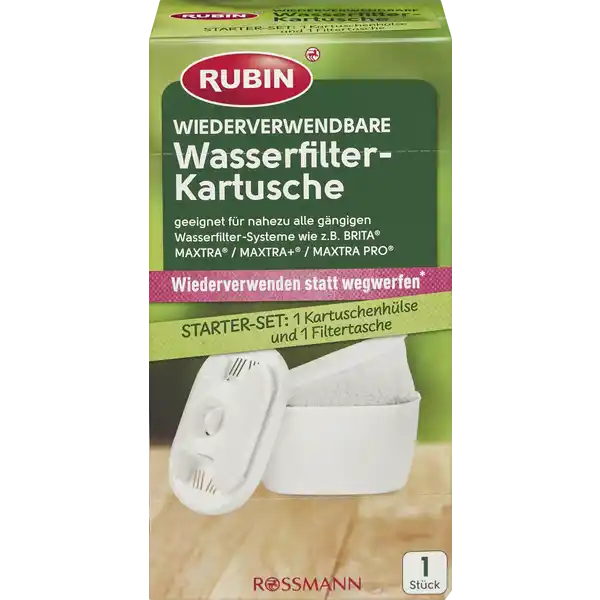 Wiederverwendbare Wasserfilter-Kartusche Starter Set
