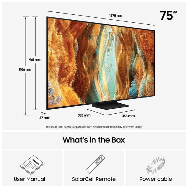 Samsung 75” QN70F 4K Edge MiniLED Smart TV (2025)
