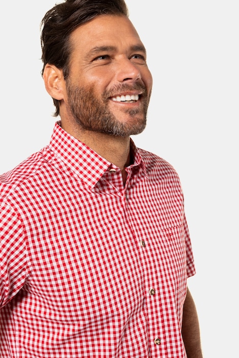Hemd, Tracht, Halbarm, Kent Kragen, Modern Fit