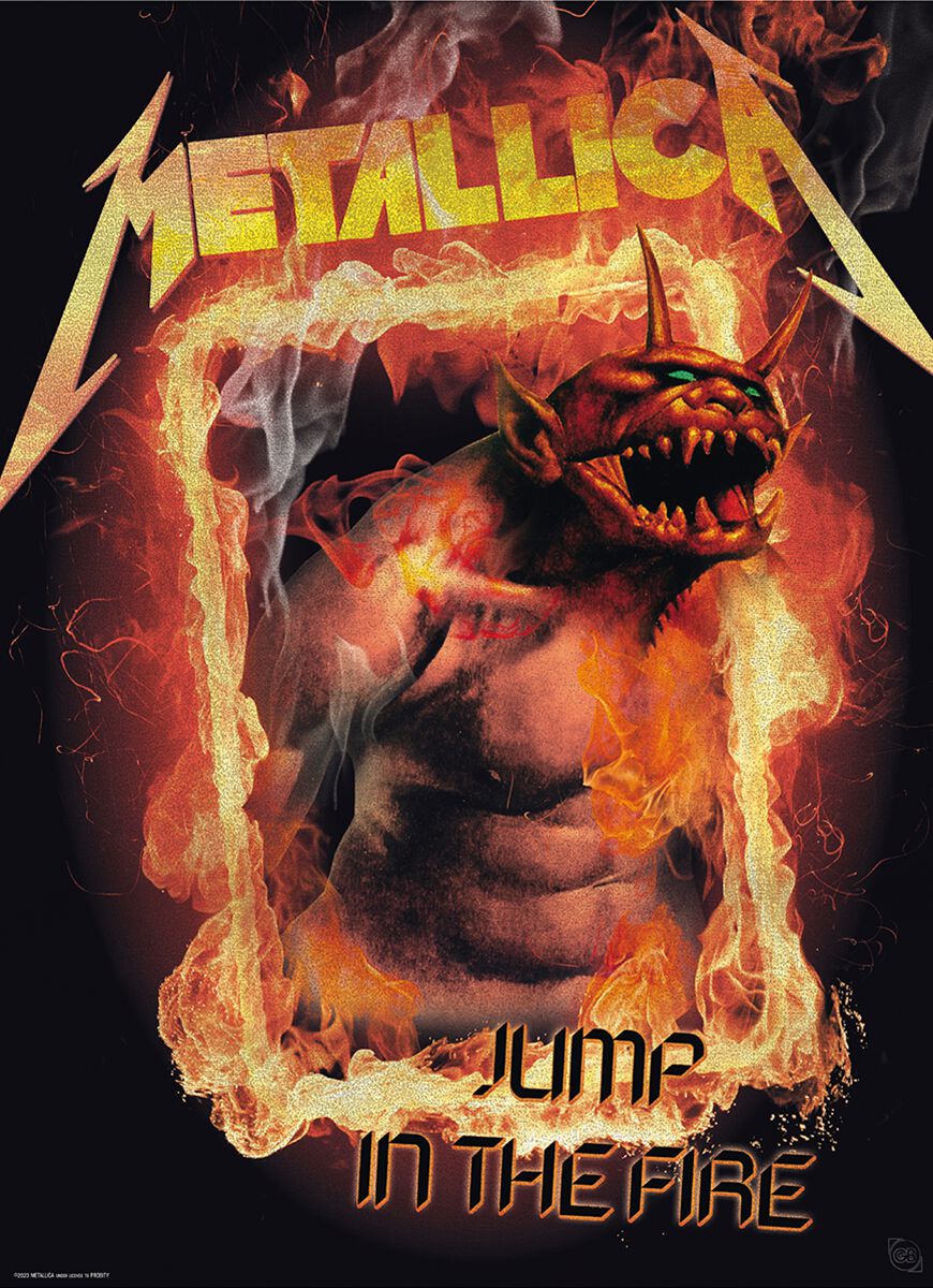 Set 2 Chibi Posters - Kill'Em All/Fire Guy | Metallica Poster