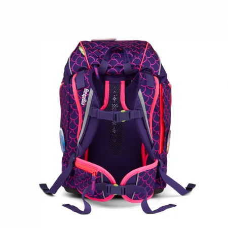 ergobag PACK Schulrucksack-Set PerlentauchBär Lumi Edition, 6-teilig