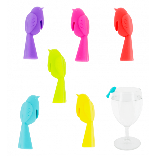 Set de 6 marqueurs de verre - Happy Markers Animaux