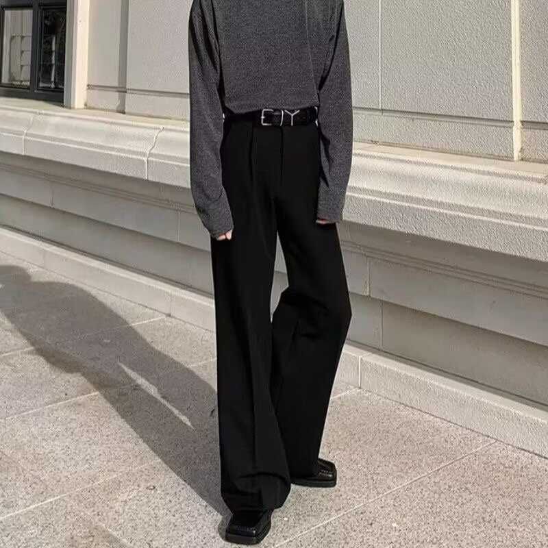 Real Boy - Hoge taille effen uitlopende broek