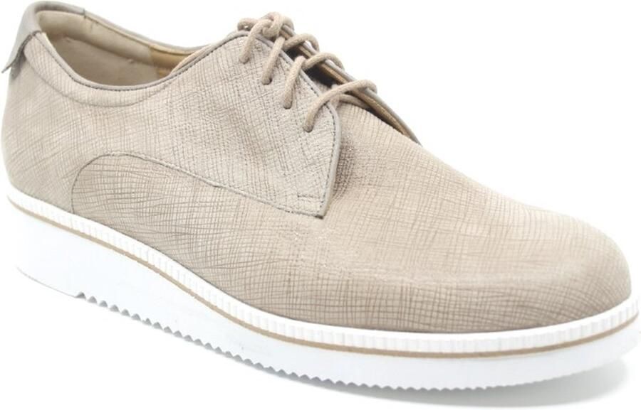 Durea 6191~G~~~~~~~~~~~~~~~~~~~~~~~~ Dames veterschoenen Taupe