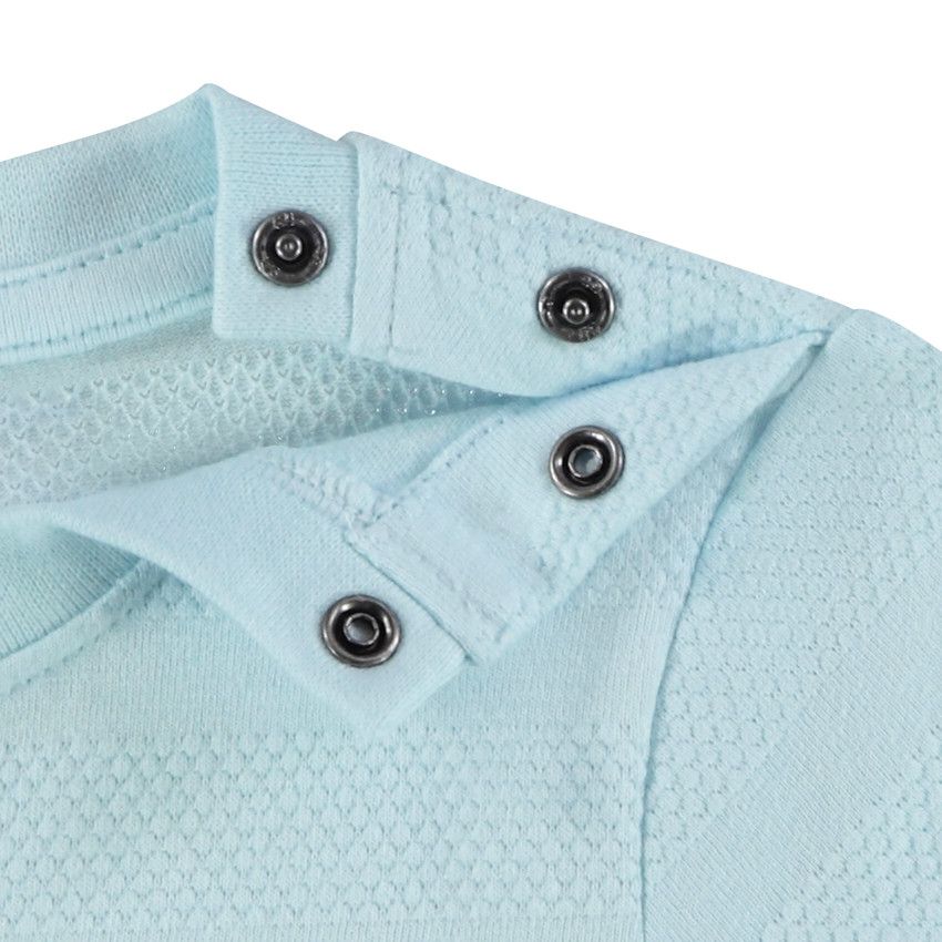 T-shirt manches courtes uni effet texturé pour bébé garçon - Bleu