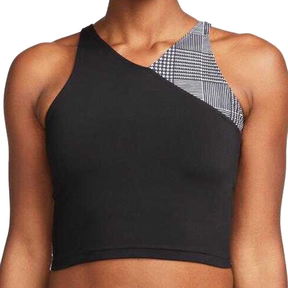 Nike Débardeur Noir/Gris Femme Nike Crop Tank
