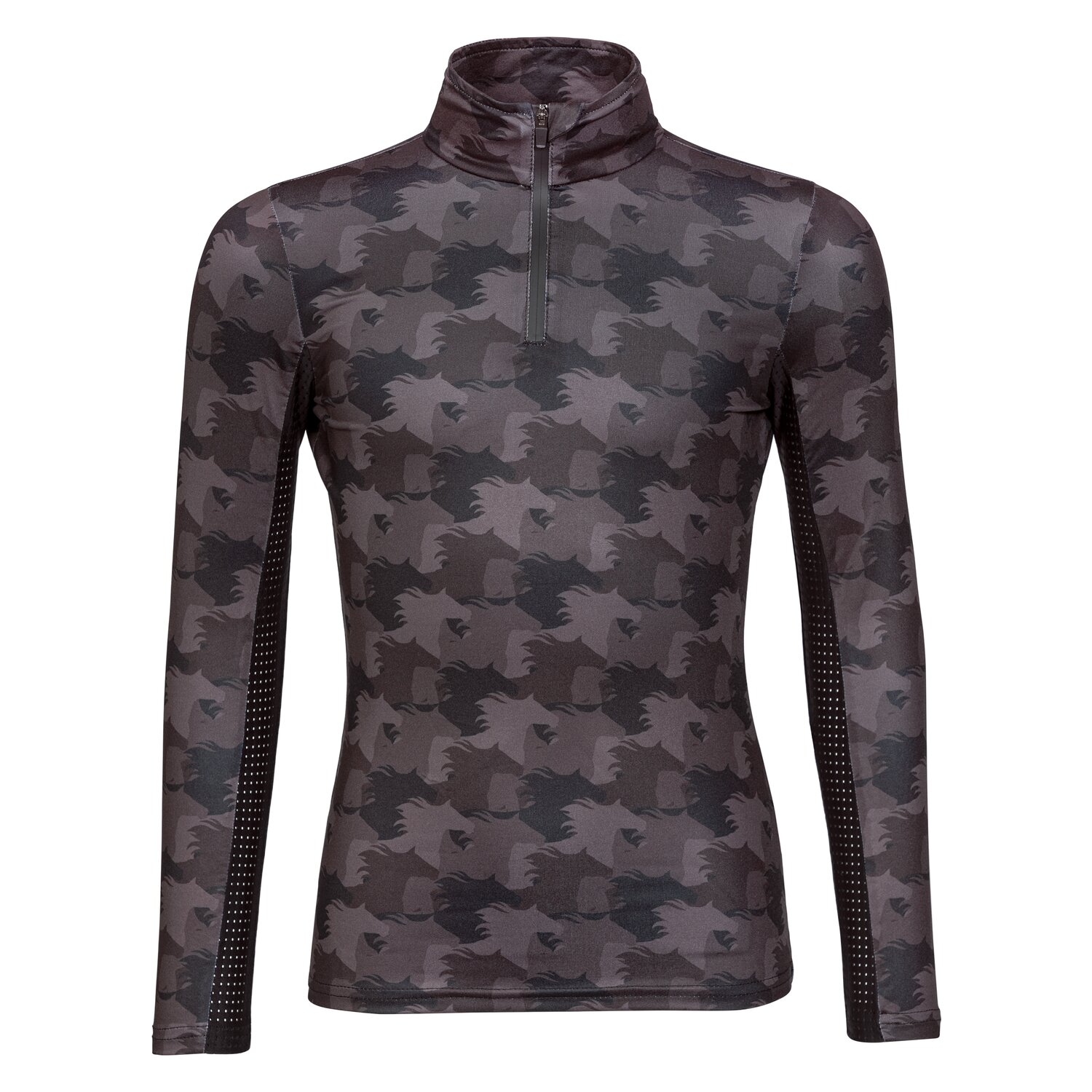 black forest Funktionsshirt Allover Print  - black