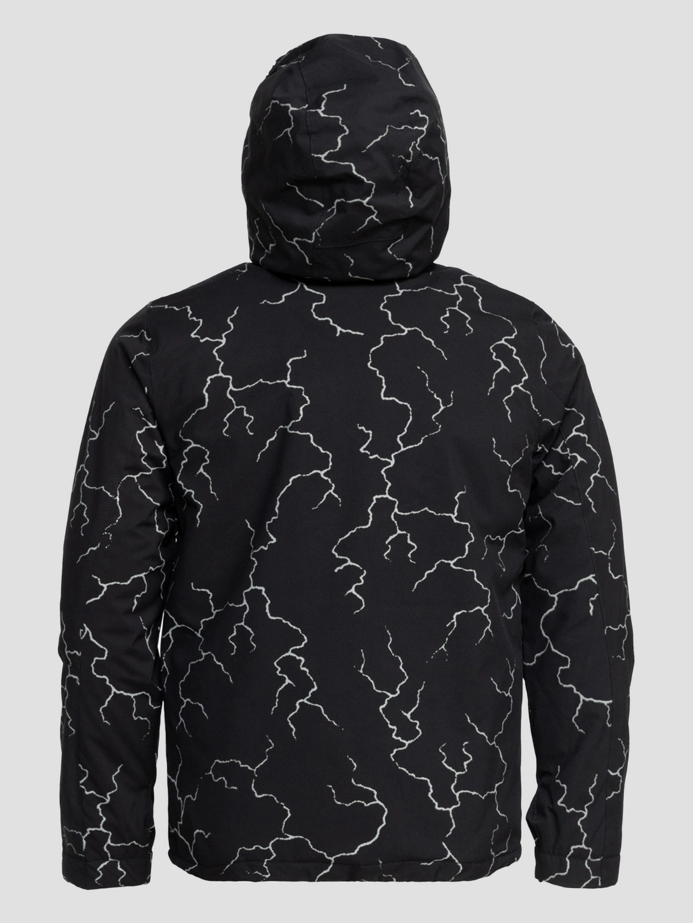 Quiksilver High In The Hood Printed Kids Jacket high energy black refl