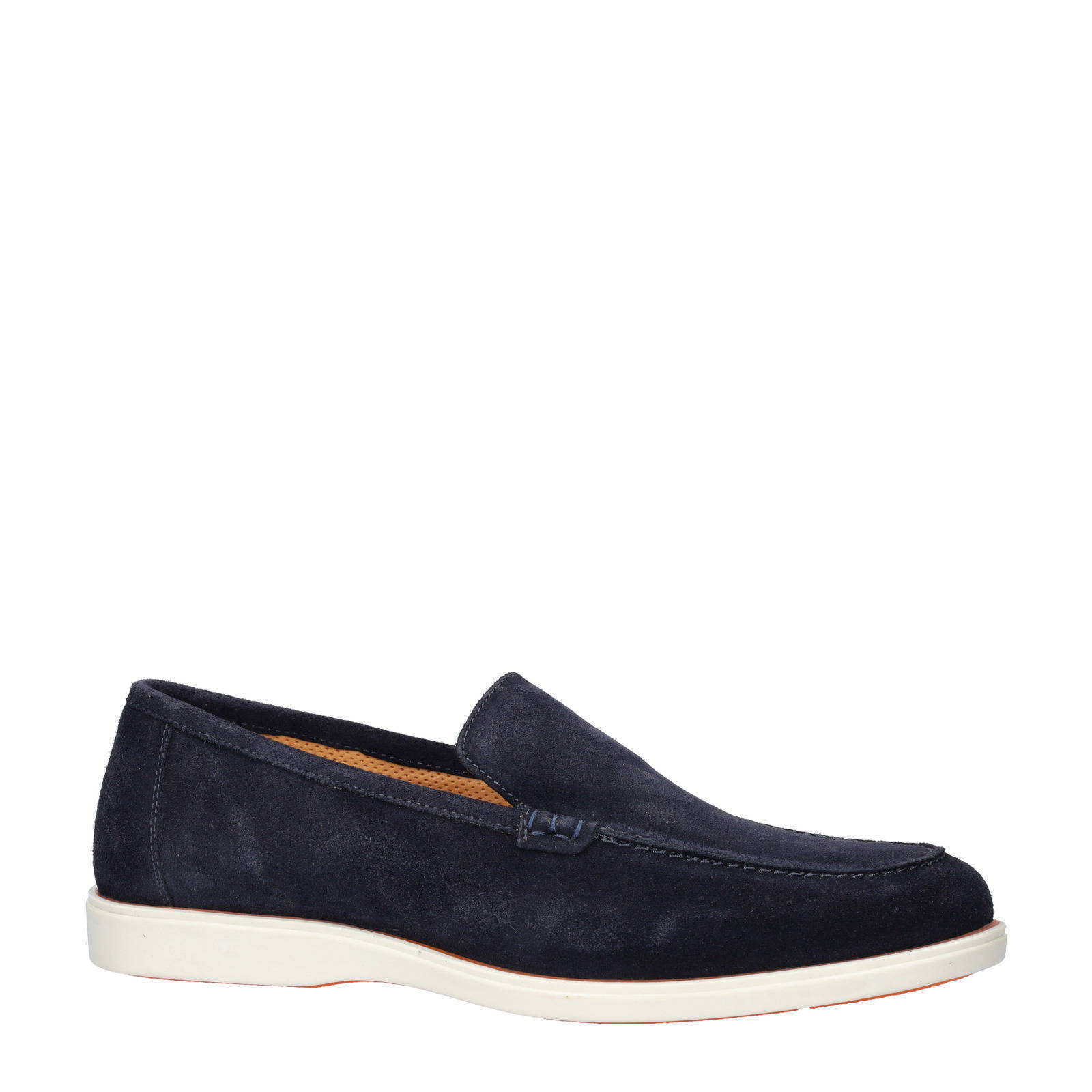 Nelson suède loafers donkerblauw