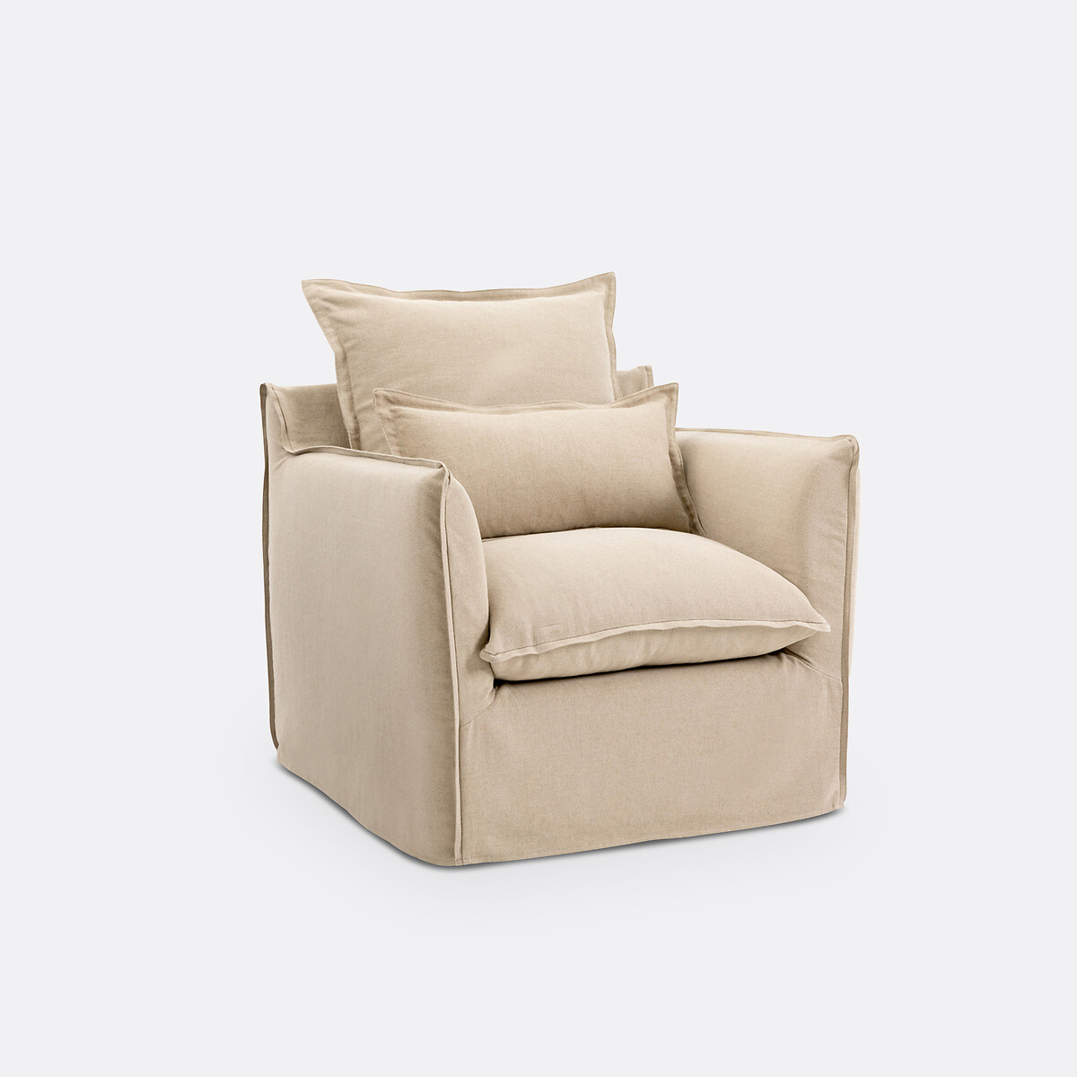 LA REDOUTE INTERIEURS<br>Poltrona de linho Dik, Odna