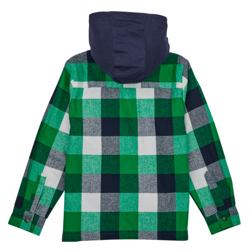 Name it - NKMLANE LS OVERSHIRT WH - Vert / Marine / Blanc