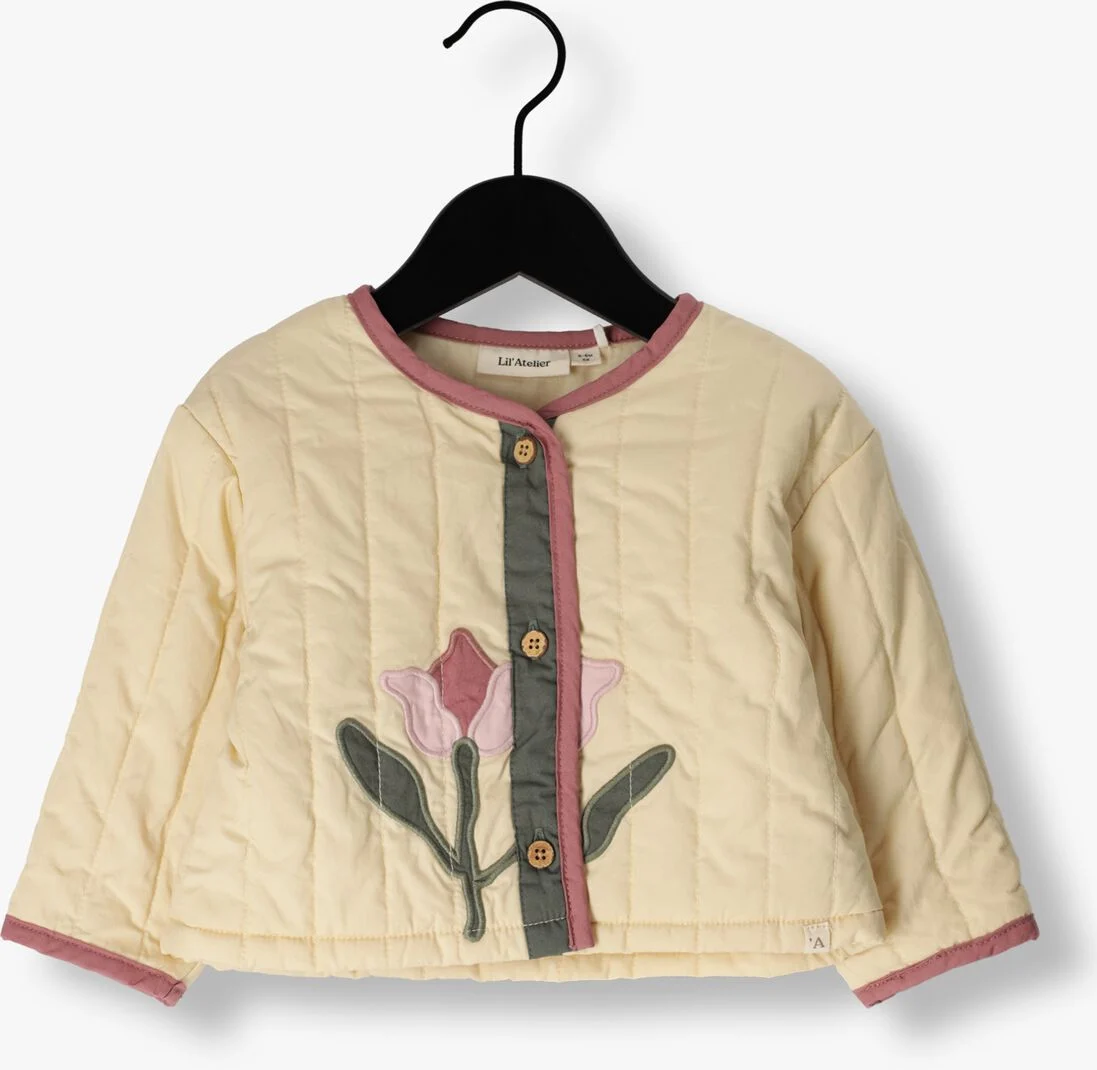 LIL\\' ATELIER beige lil' atelier  nbfdunna quilt jacket