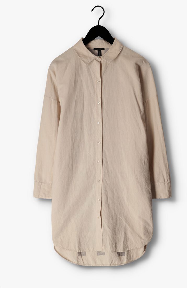 10DAYS beige 10days midi jurk shirt dress sunshine