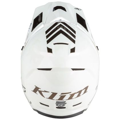 Casque cross KLIM F3 CARBON ASSAULT CAMO WHITE 2023 - Blanc / Noir