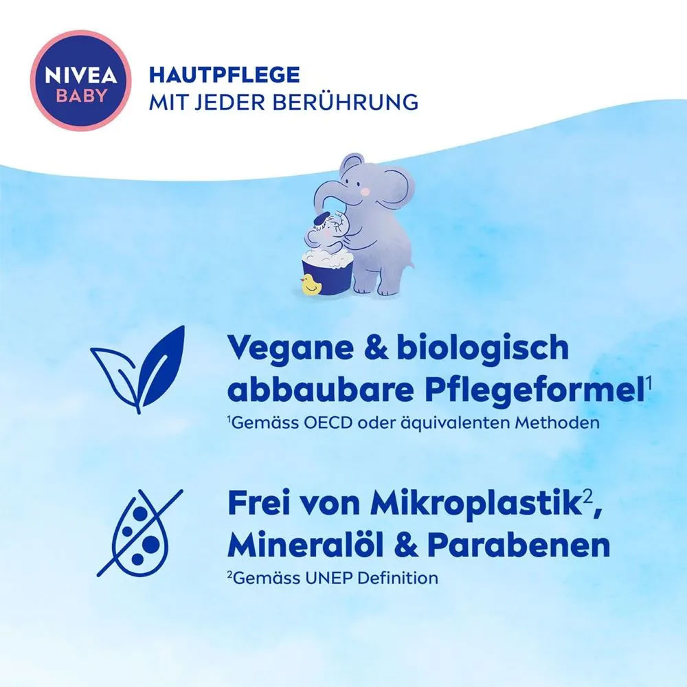 (500ml) Bad & Shampoo Kopf bis Fuss Baby Pflege Duschgel mit Mandelöl / Vitamine (80512)