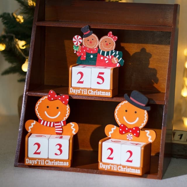 Nedtælling til jul honningkagemand Træ adventskalender