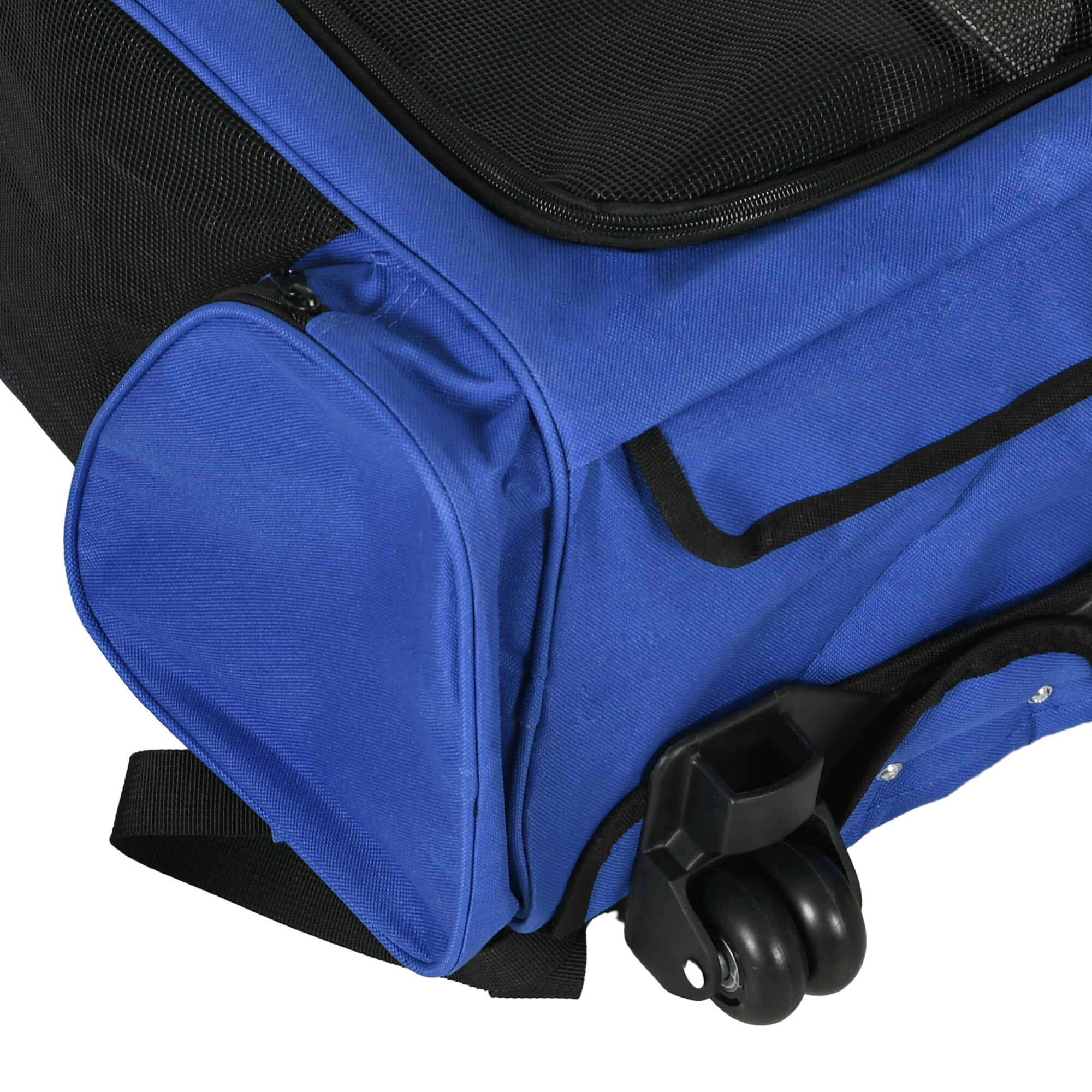 PawHut 2 in 1 Hundetasche als Trolley oder Rucksack verwendbar blau 36 x 30 x 49 cm (LxBxH)