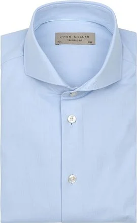 John Miller Overhemd Twill Lichtblauw 5142006-120000 kopen