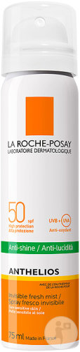 La Roche-Posay Anthélios Anti-Brillance IP50 Brume Fraîche Invisible Toucher Sec Visage 75ml