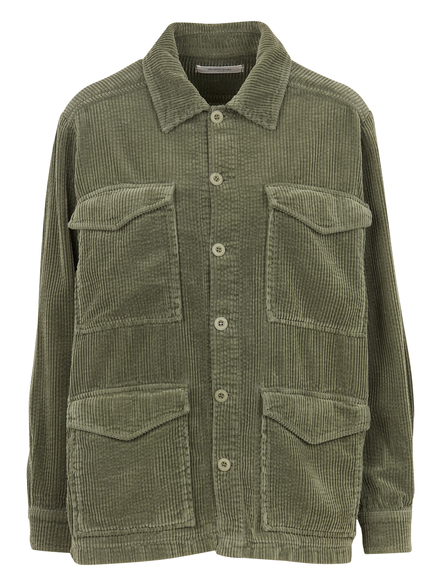 CARRIE - Veste col classique ample en coton | Vert