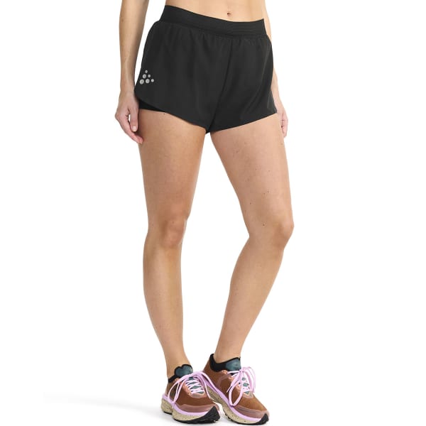 Short running CRAFT PRO HYPERVENT SPLIT SHORTS 2 W BLACK