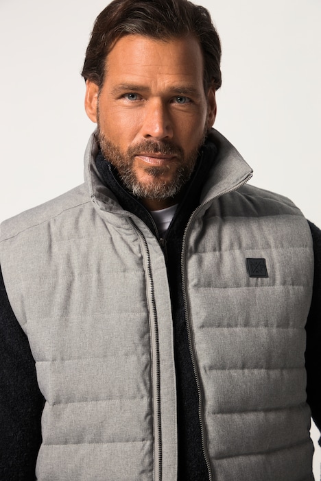 Steppweste, Outdoor, Stehkragen, Zipper