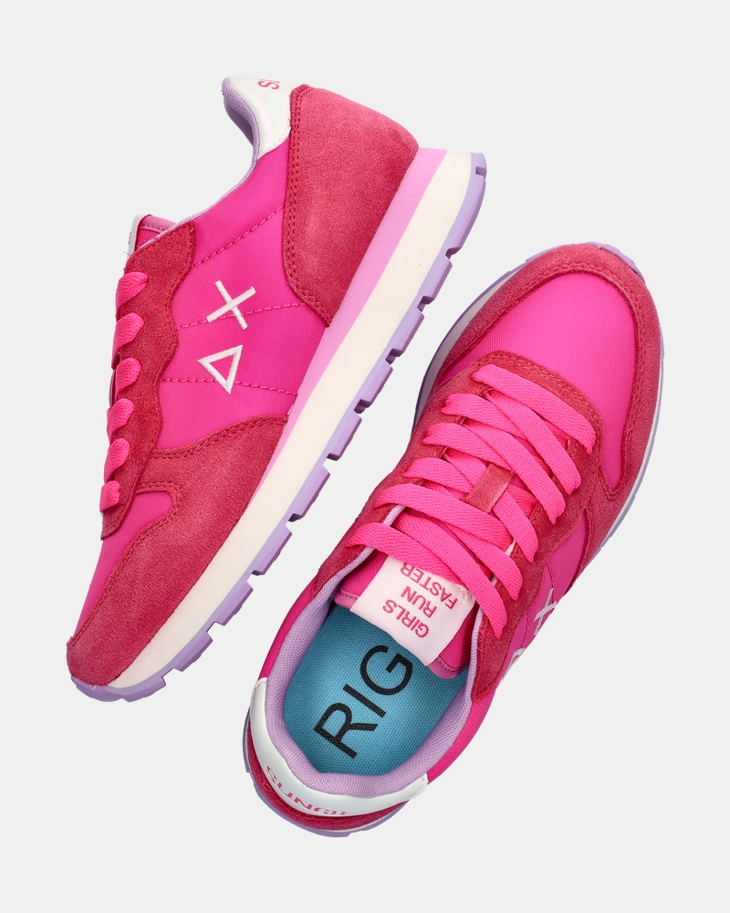 Sun 68 Ally Solid Nylon Lage sneakers  - roze